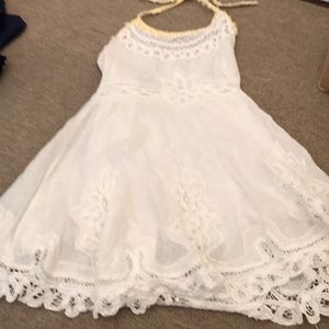 Free People white lace dress